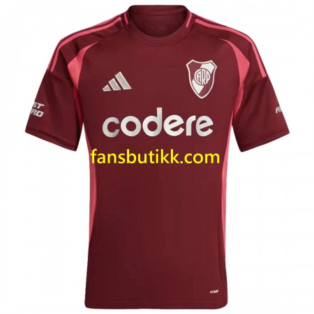 Fotballdrakt CA River Plate Bortetrøye 2024-2025 Kortermet